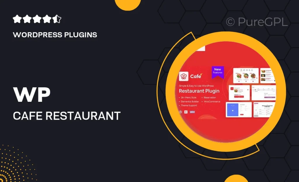 WP Cafe | Restaurant Reservation, Food Menu & Food Ordering for WooCommerce