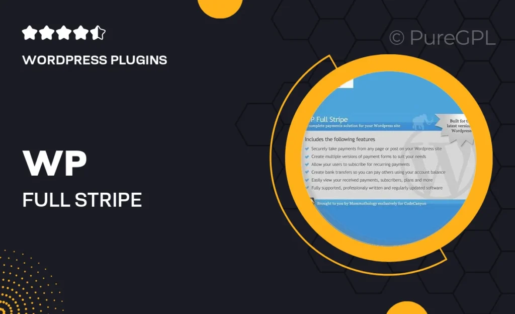 WP Full Stripe – Subscription and payment plugin for WordPress 22 WP Full Stripe – Subscription and payment plugin for WordPress