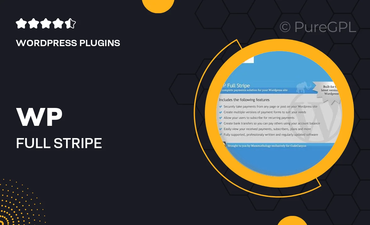 WP Full Stripe – Subscription and payment plugin for WordPress