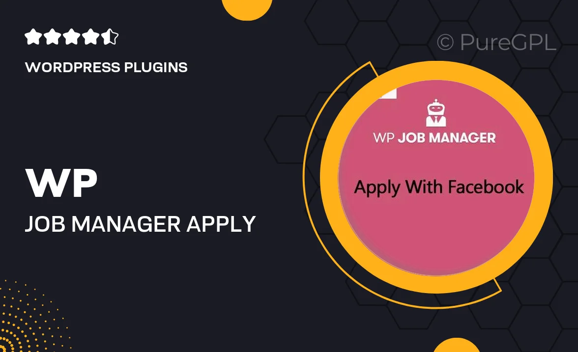 WP Job Manager Apply With Facebook Addon