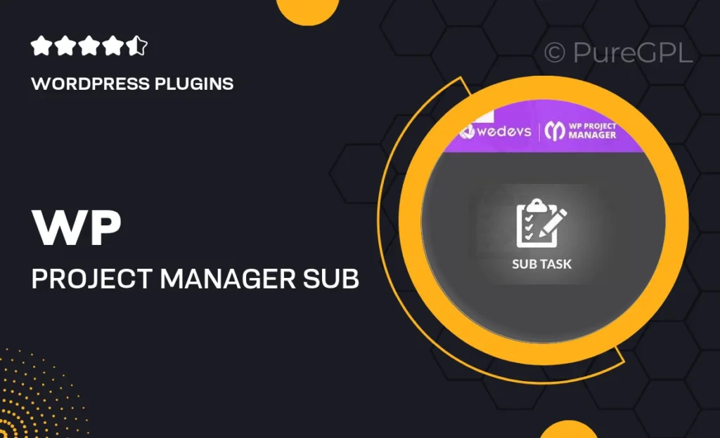 WP Project Manager Sub Task 3 WP Project Manager Sub Task
