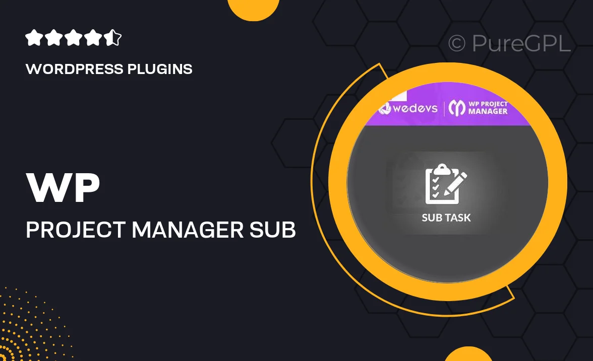 WP Project Manager Sub Task