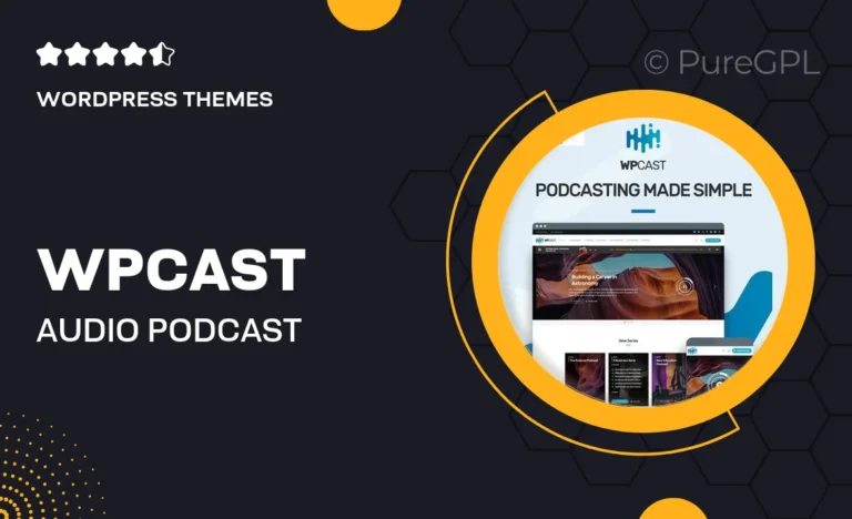 wpcast audio podcast wordpress theme