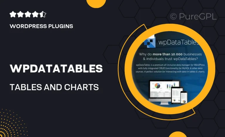 wpdatatables tables and charts manager for wordpress