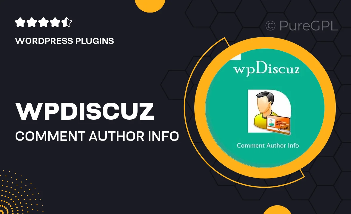 wpDiscuz – Comment Author Info