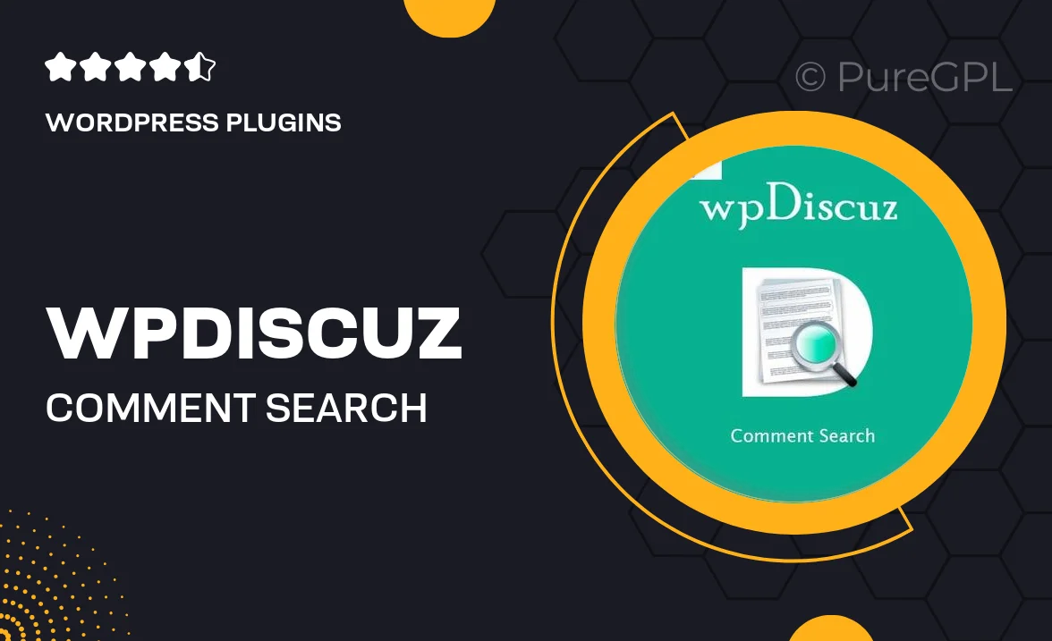 wpDiscuz – Comment Search