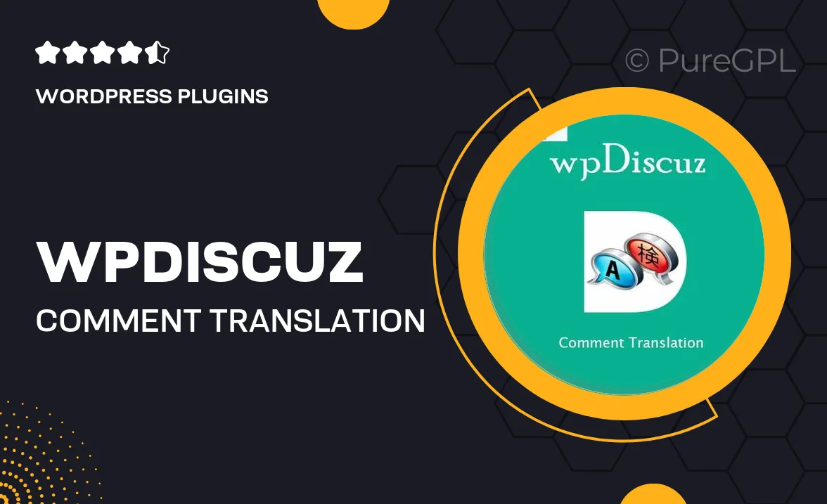 wpDiscuz – Comment Translation