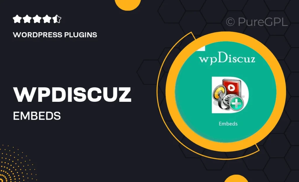 wpDiscuz – Embeds 20 wpDiscuz – Embeds
