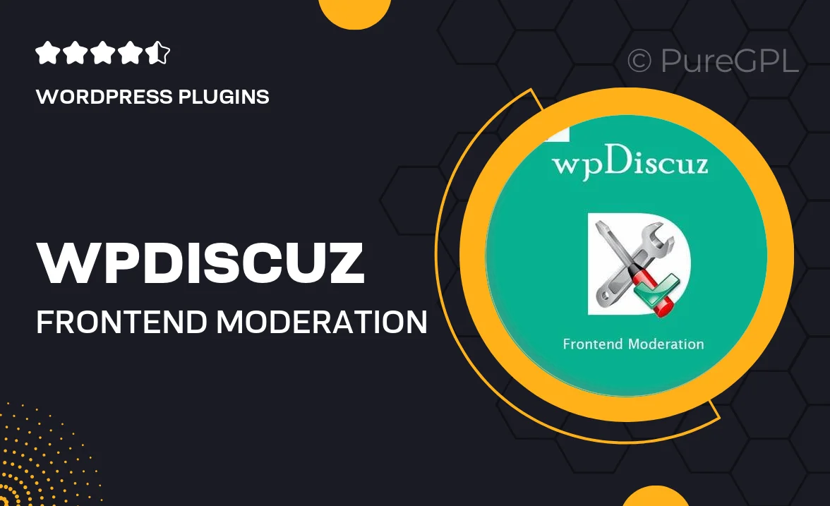 wpDiscuz – Frontend Moderation
