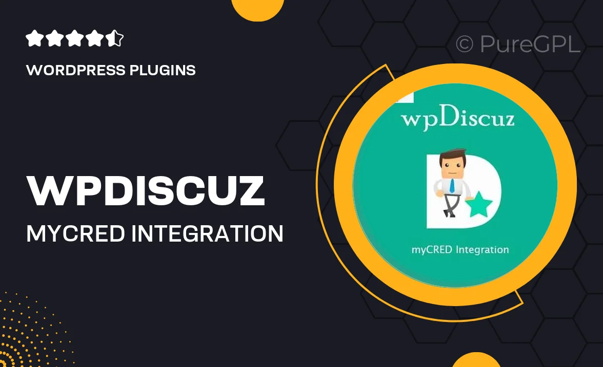 wpDiscuz – myCRED Integration