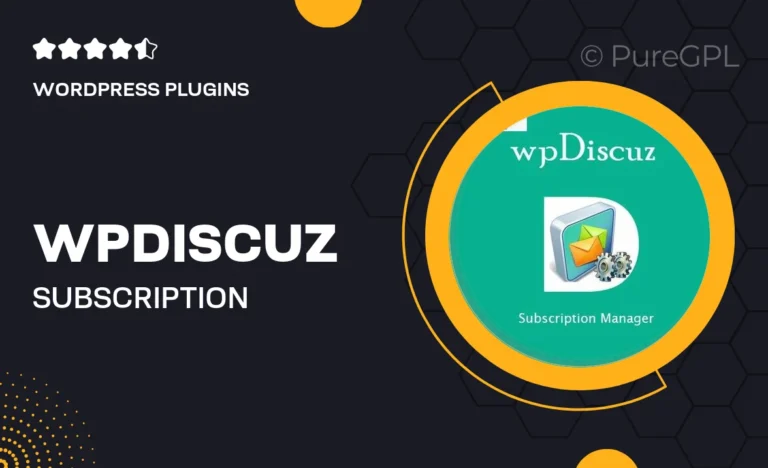 wpdiscuz subscription manager