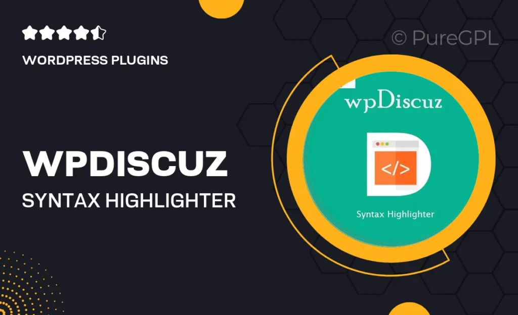 wpDiscuz – Syntax Highlighter 11 wpDiscuz – Syntax Highlighter