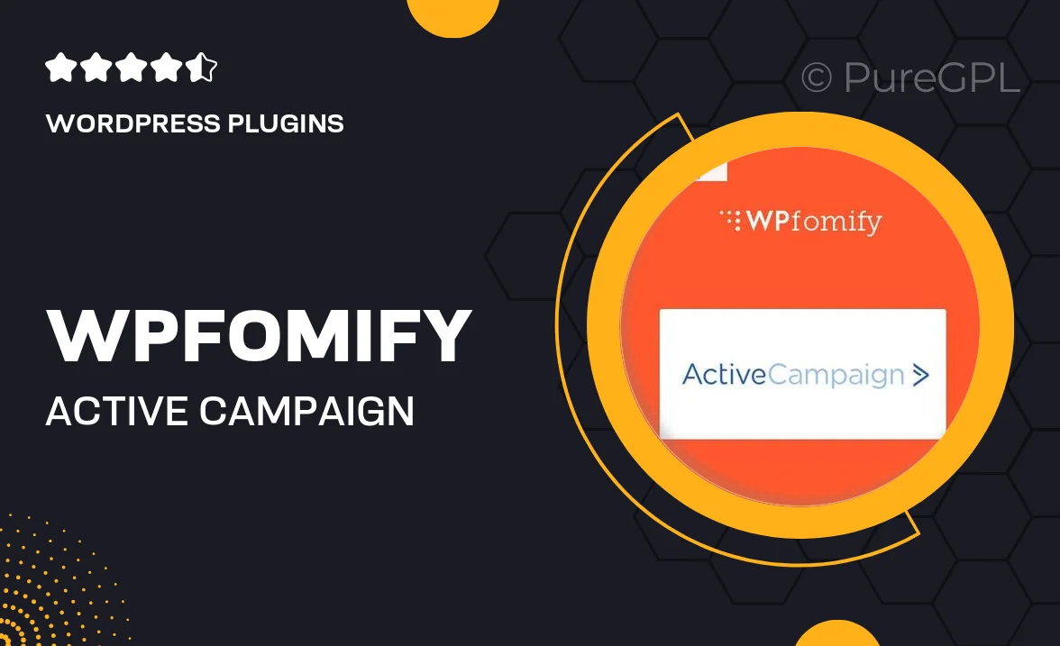 WPFomify Active Campaign Addon