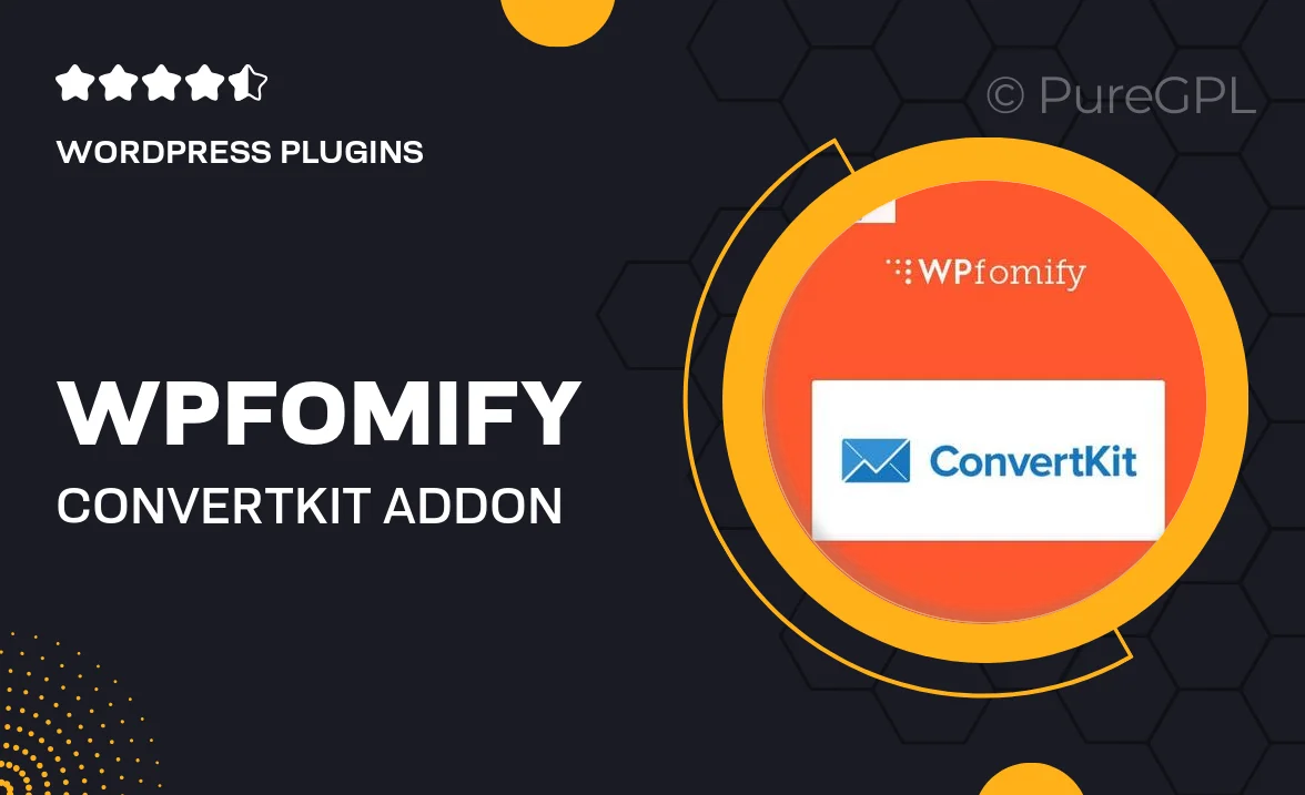 WPFomify ConvertKit Addon