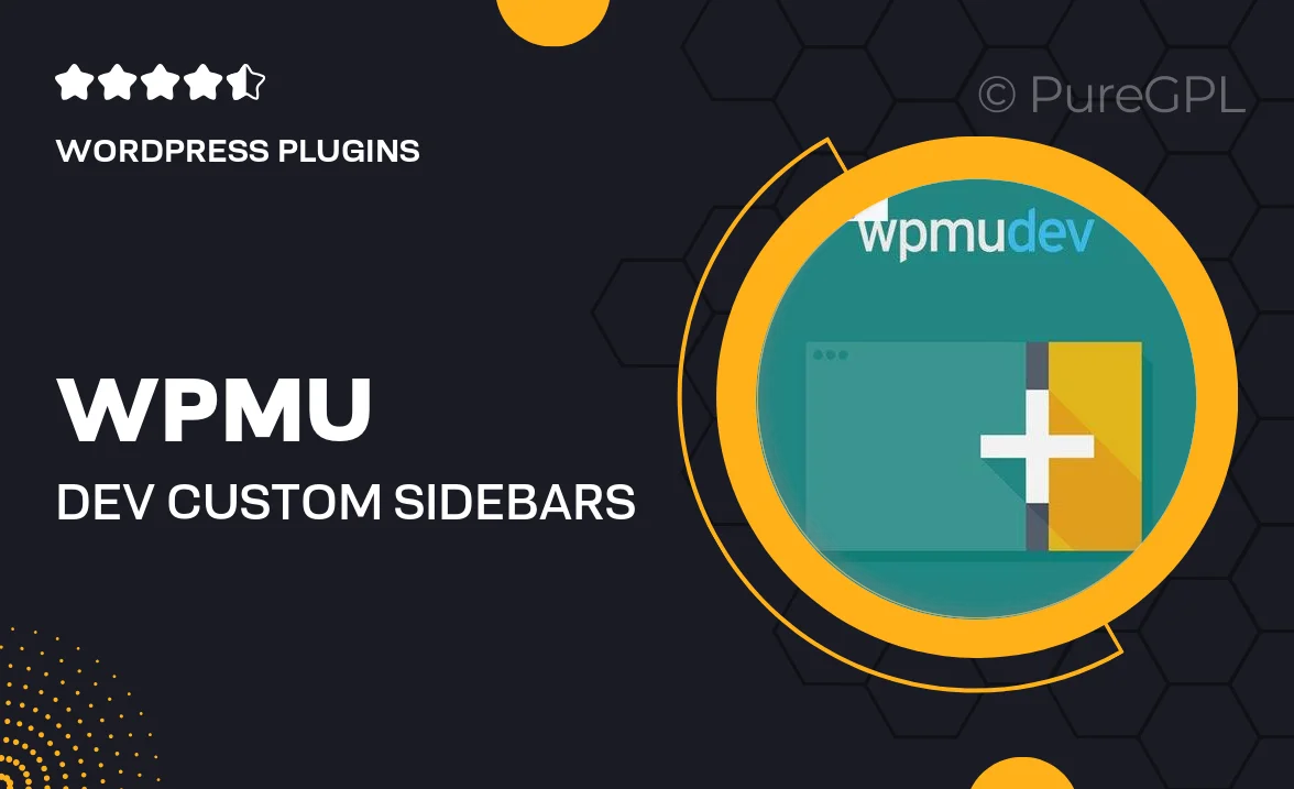 WPMU DEV Custom Sidebars Pro