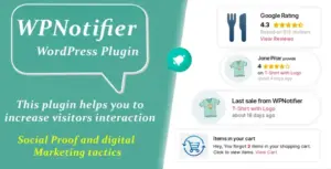 WPNotifier – Notification WordPress Marketing Plugin For Visitors Attention and Social Proof