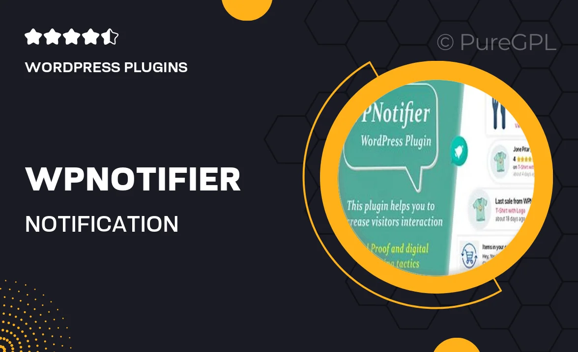 WPNotifier – Notification WordPress Marketing Plugin For Visitors Attention and Social Proof