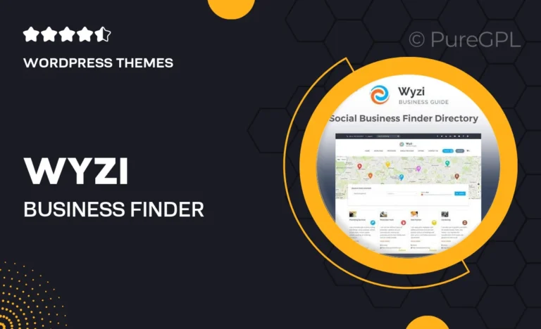 wyzi business finder wordpress directory listing theme
