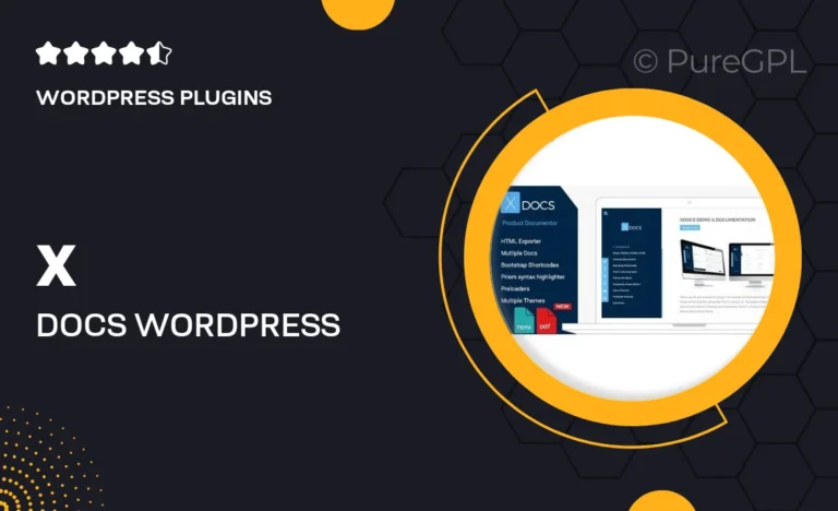 x docs wordpress product documentation creator