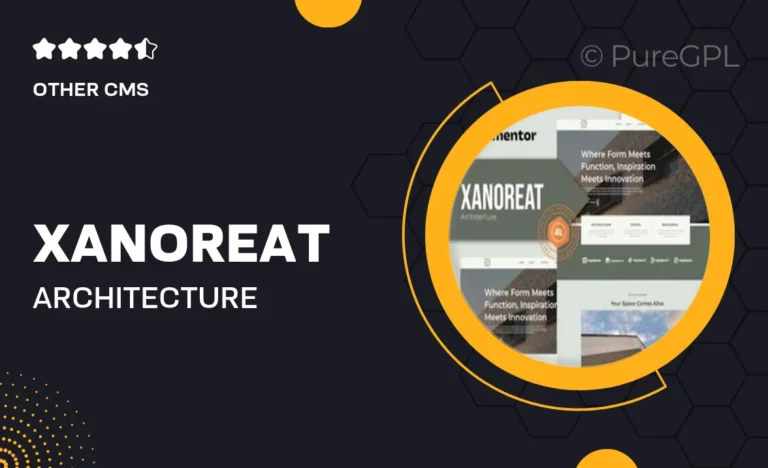 xanoreat architecture elementor template kit