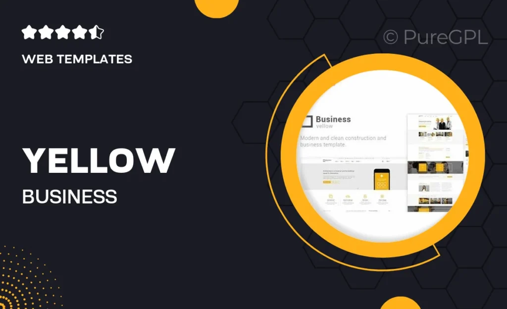 Yellow Business – Construction Template 45 Yellow Business – Construction Template