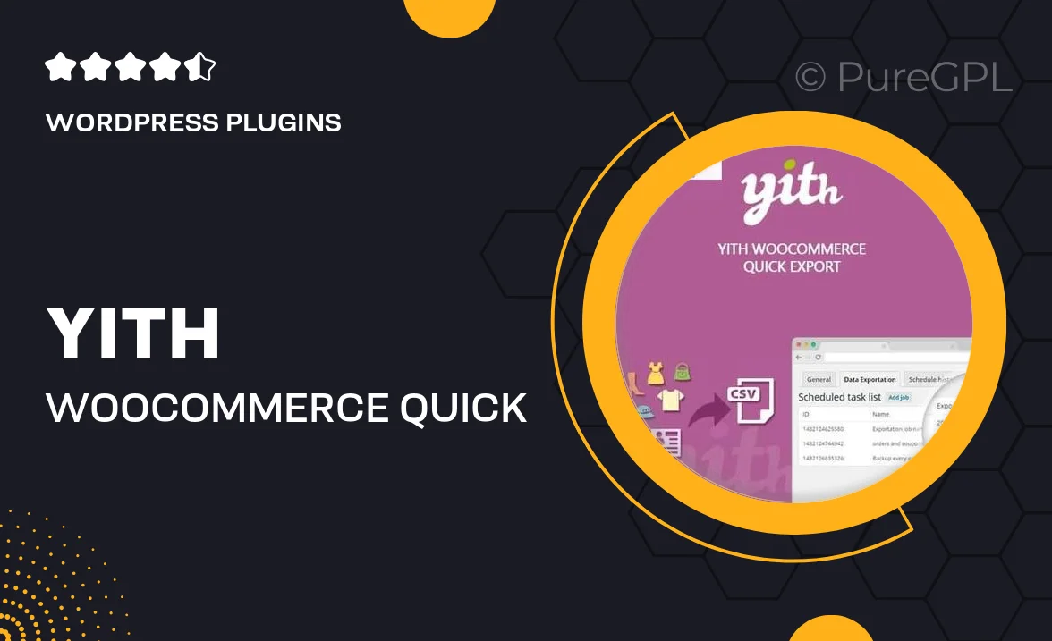 YITH WooCommerce Quick Export Premium