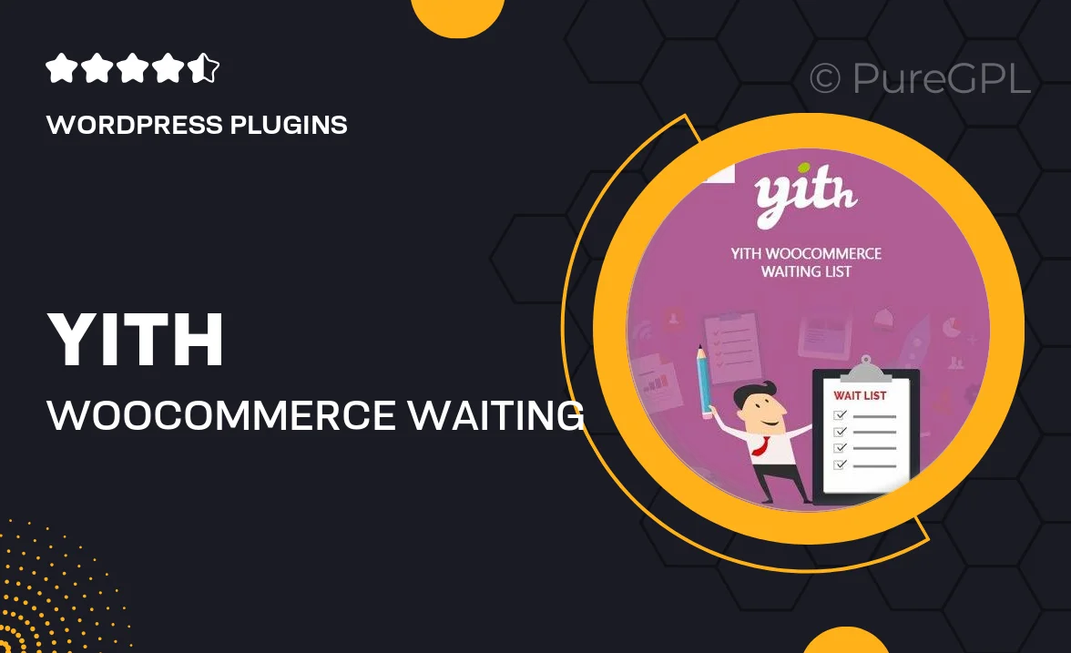 YITH WooCommerce Waiting List Premium