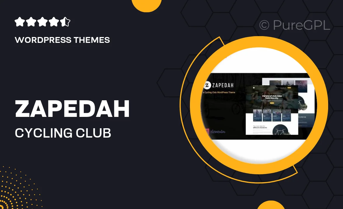 Zapedah – Cycling Club WordPress Theme