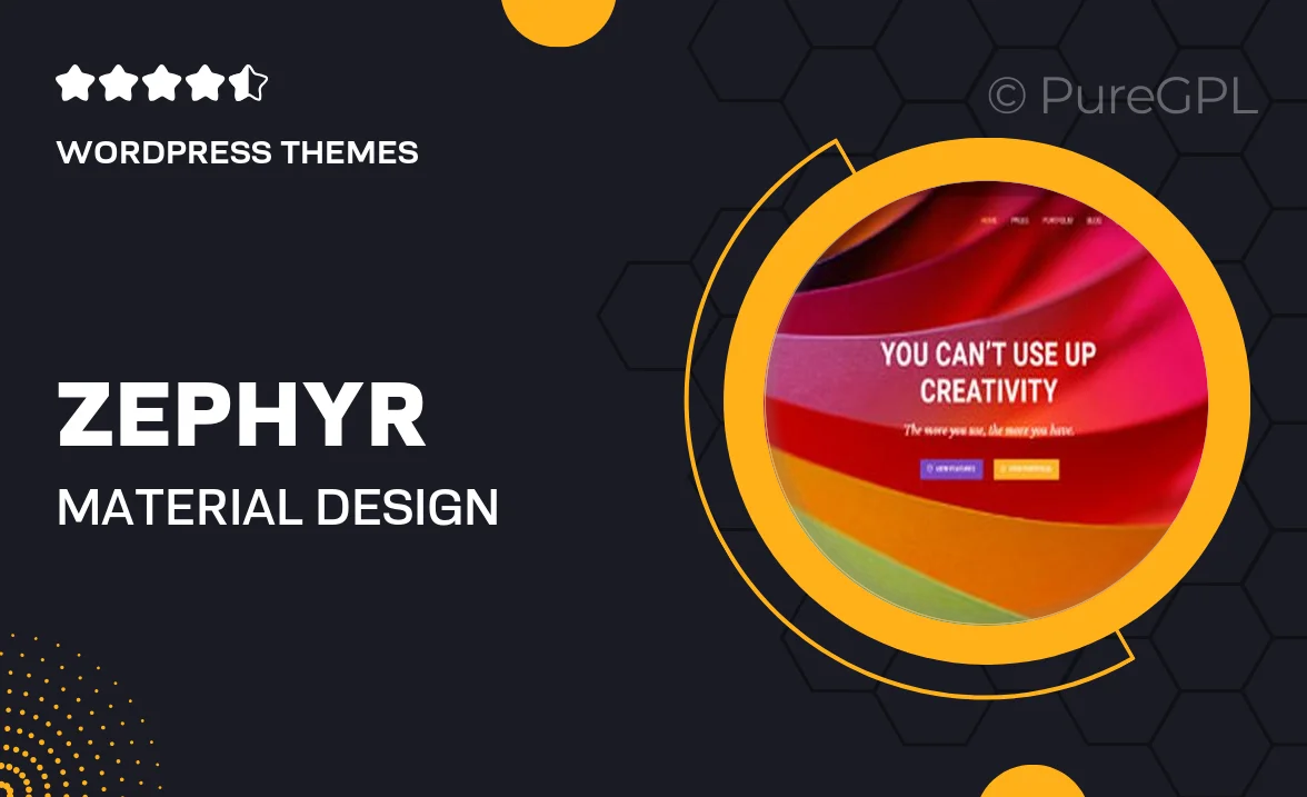 Zephyr | Material Design Theme