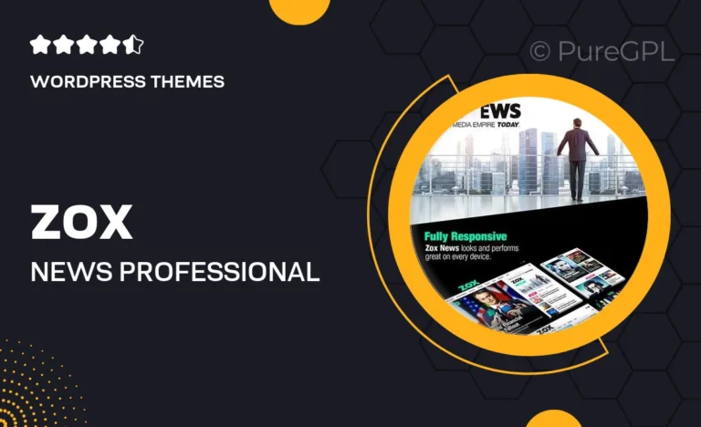 zox news professional wordpress news magazine theme