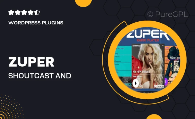 zuper shoutcast and icecast radio player with history addon for for wpbakery page builder