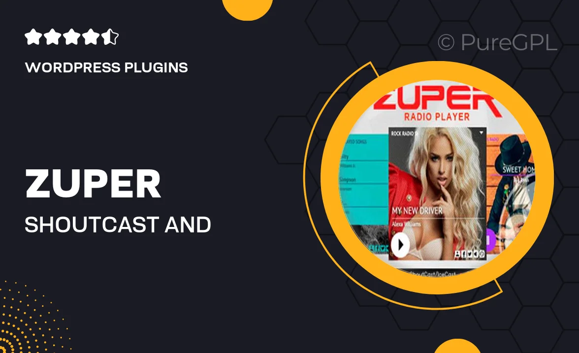 Zuper – Shoutcast and Icecast Radio Player With History – WordPress Plugin