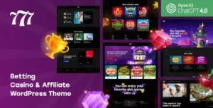 777 – Betting, Casino & Affiliate WordPress Theme