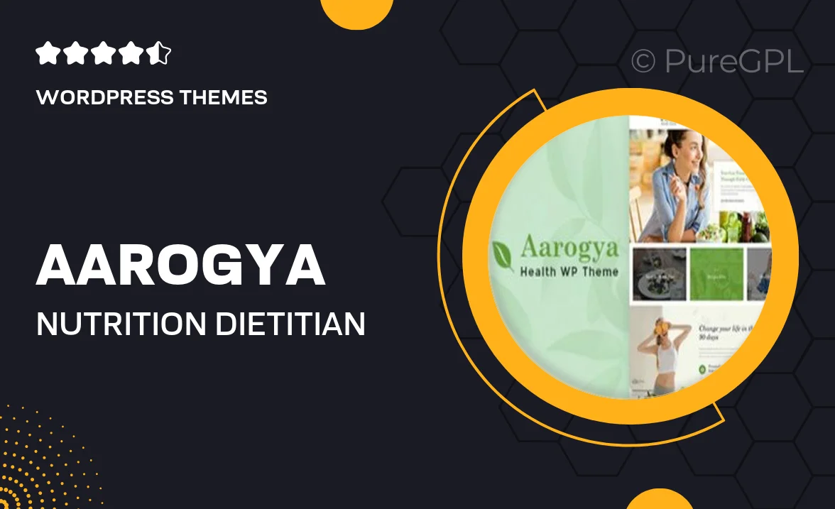 Aarogya – Nutrition & Dietitian WordPress Theme