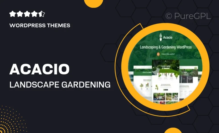 acacio landscape gardening wordpress theme