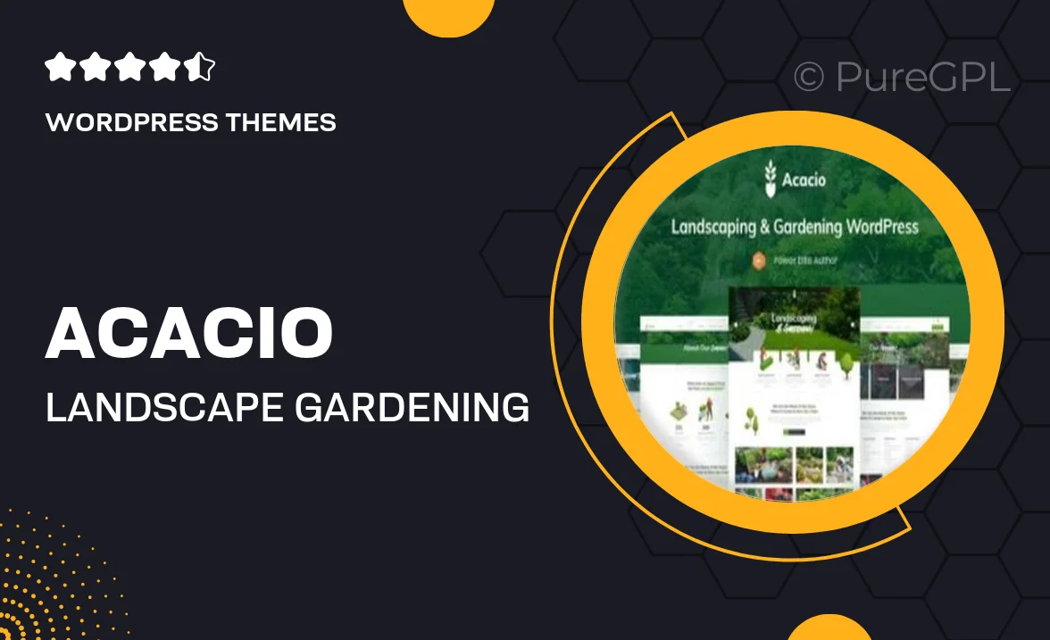 Acacio – Landscape & Gardening WordPress Theme