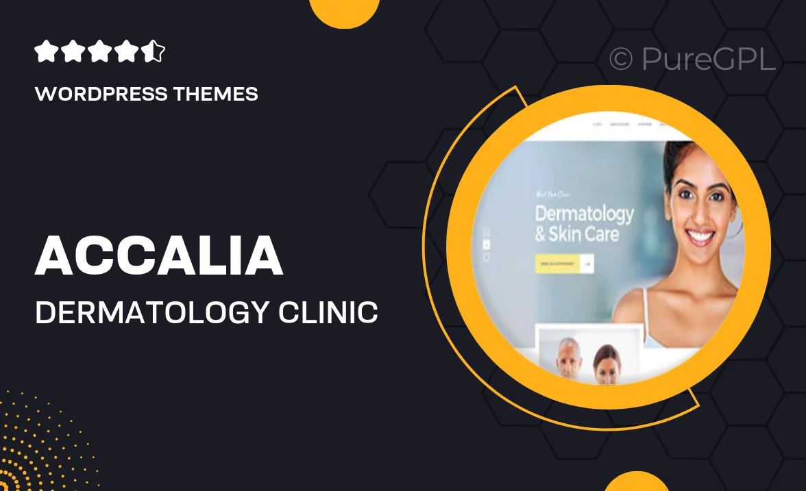 Accalia | Dermatology Clinic & Cosmetology Center Medical WordPress Theme + Elementor