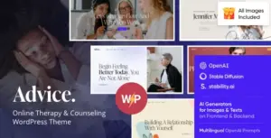 Advice – Online Therapy & Counseling WordPress Theme