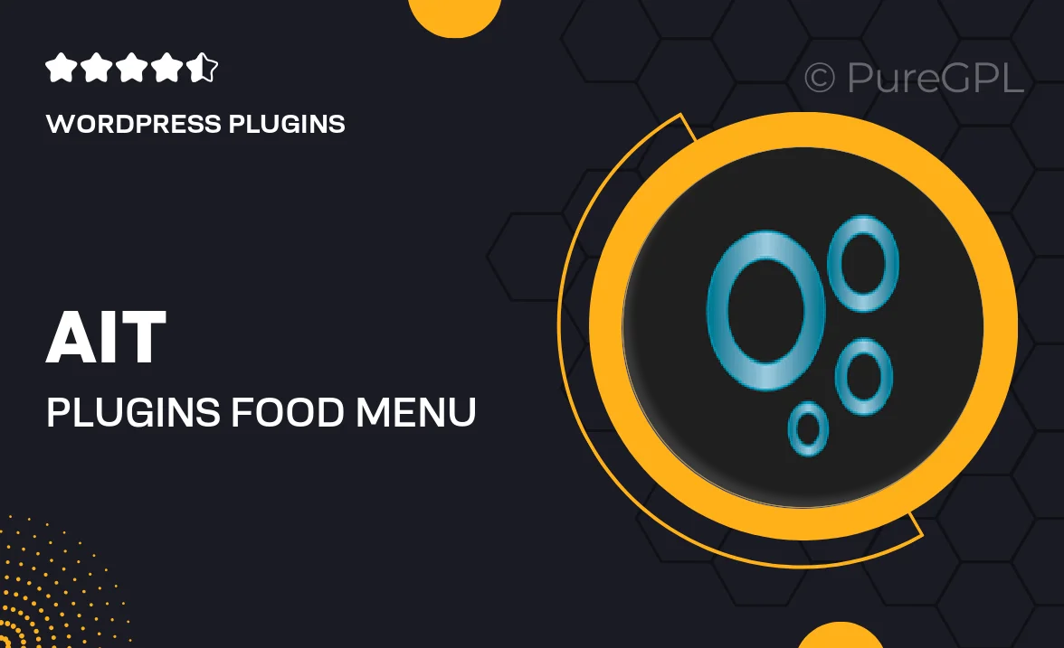 Ait plugins | Food Menu