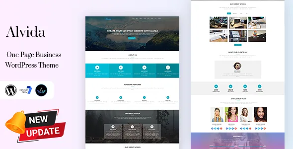 alvida one page business wordpress theme 1