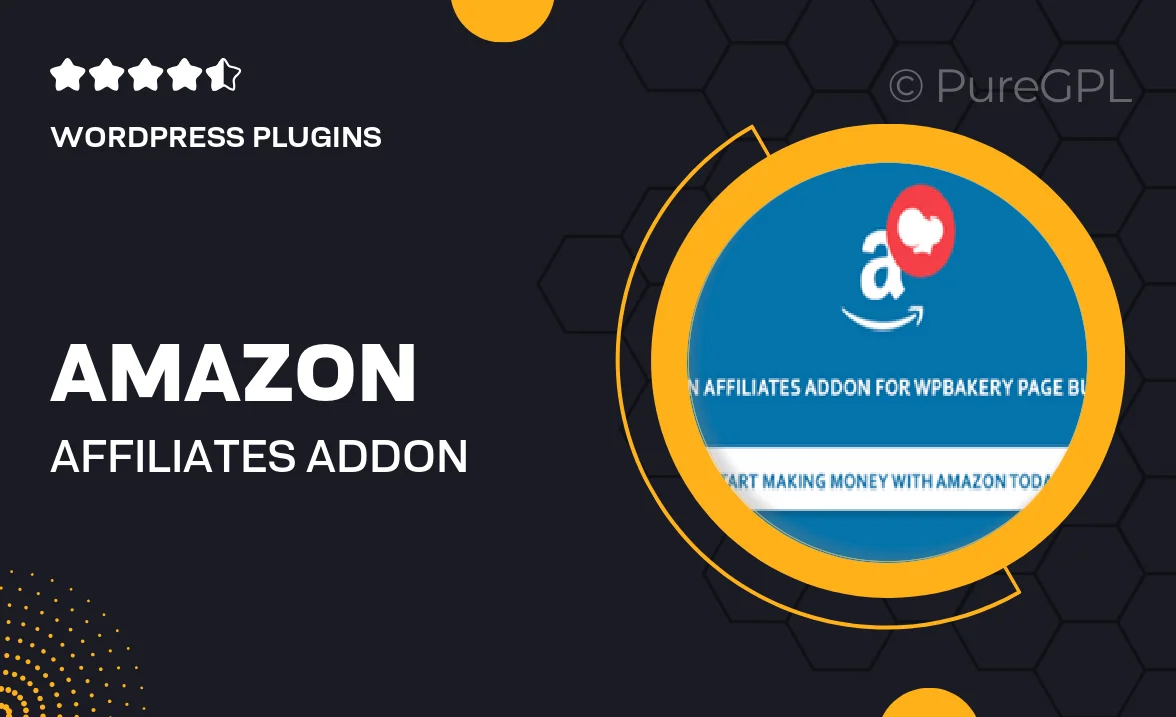 Amazon Affiliates Addon for WPBakery Page Builder