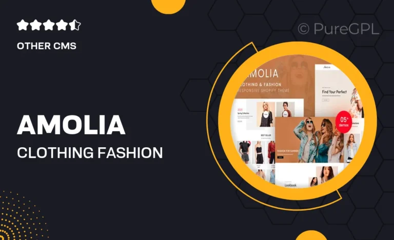 amolia clothing fashion shopify theme