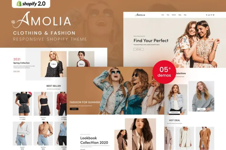 amolia clothing fashion shopify theme