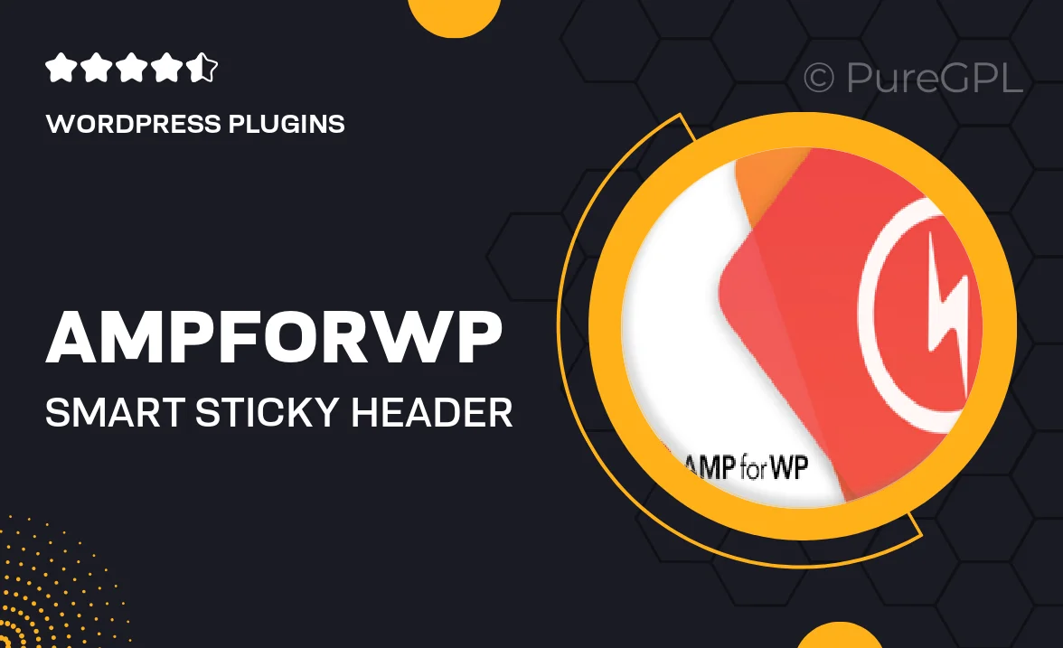 Ampforwp | Smart Sticky Header for AMP