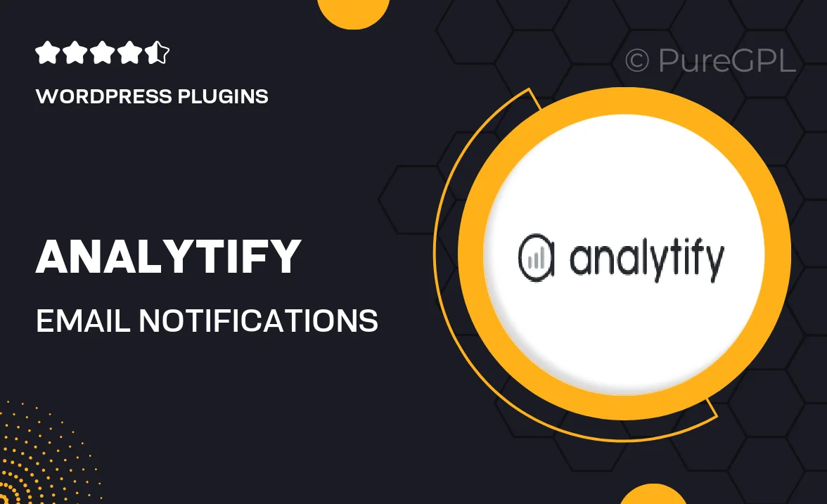 Analytify | Email Notifications