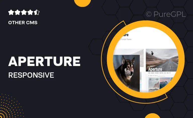 aperture responsive photography tumblr theme