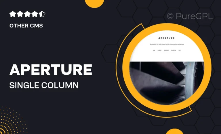 aperture single column tumblr theme