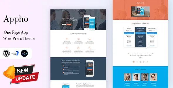 appho app software landing page wordpress theme 1