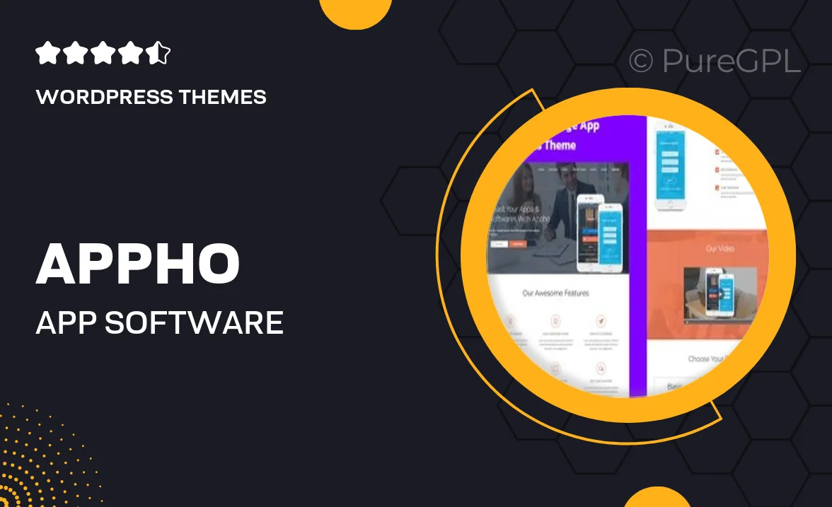 Appho – App & Software Landing Page WordPress Theme