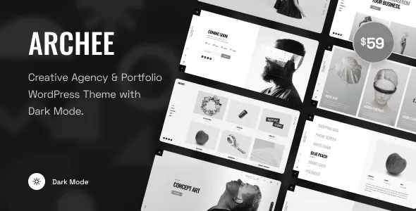 archee creative agency portfolio wordpress theme 1
